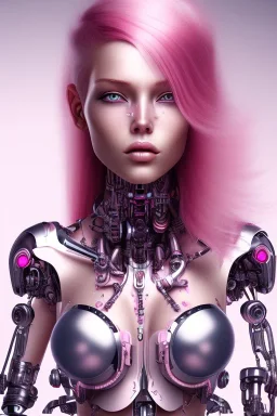 cyborg, pink hair, sexy, perfekt, real, dream