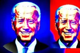 Painting of Moses with Joe Biden's face