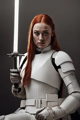 [Sophie turner] Sophie's provocation had failed to elicit the reaction she'd hoped for. The torturer merely wiped the spittle from his face and backhanded her hard across the cheek. Her mind raced as he methodically began tearing away pieces of her white stormtrooper armor, examining each component with twisted curiosity before casting it aside. She had to get free, but how? As long as the energy bars were engaged, escape was impossible. A desperate plan formed. When next the electro-spike made