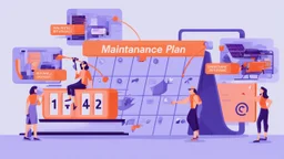 maintenance plan with white background