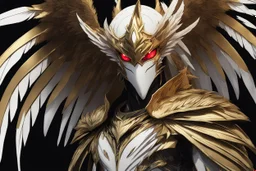 Ra in 8k solo leveling shadow artstyle, golden them, neon effect, big white wings, feathers, full body, apocalypse, intricate details, highly detailed, high details, detailed portrait, masterpiece,ultra detailed, ultra quality