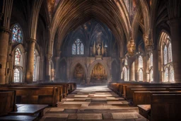 interior of medieval church