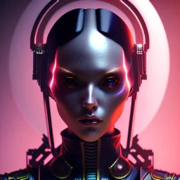 Russian, Cyber Woman, short hair, samurai, cyberpunk, neon, highly detailed, art stations, concept art, smooth, unreal engine 5, god rays, ray tracing, RTX, lumen lighting, ultra detail, volumetric lighting, 3d, finely drawn, high definition, high resolution, gradient background