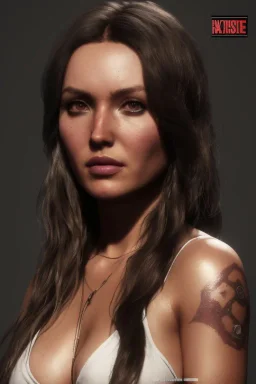 full body portrait Camilla Luddington face, hitomi tanaka body, wearing lara croft, atmospheric, realistic, unreal engine, cinematic lighting, octane render.