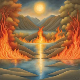 Harmony of earth, water and fire