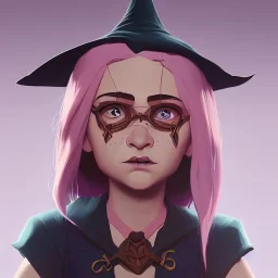 Portrait of an adorable witch kid by Nick Harris