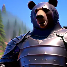 bears in knight armor fighting