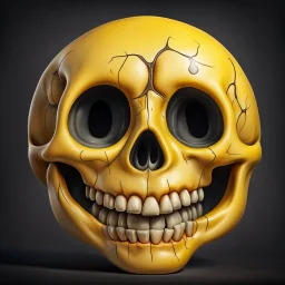 ANATOMICALLY CORRECT SKULL OF A SMILEY FACE