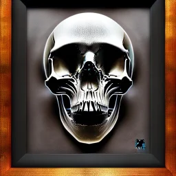 cyberpunk style ink ball skull picture in detailed frame, big black eyes, unreal engine 5, 8k resolution, photorealistic, ultra detailed, frame extreme accurate