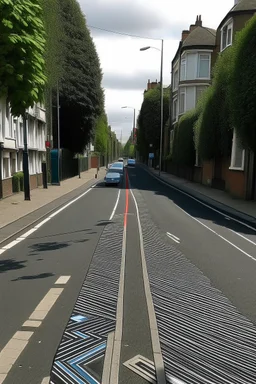 a cycle lane on a one way street