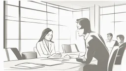 An image of a person engaged in a professional negotiation session. The individual appears attentive and focused on negotiation, seeking common solutions. The image reflects various aspects of negotiation, such as collaboration, professionalism, and the search for mutual benefits. It underscores the importance of developing negotiation skills in achieving personal and professional success and effectively pursuing your goals.