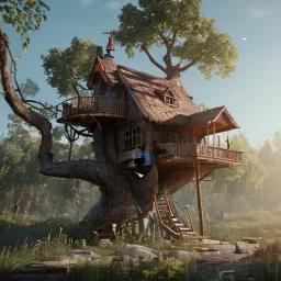 the tree house caramel, chocolate, unreal engine