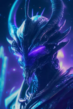 Galaxy king alien ,futuristic, cinematic, cyberpunk, 8k quality