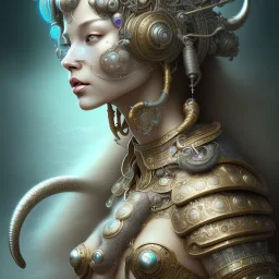 ssango fantasy, fantasy magic, intricate, sharp focus, illustration, highly detailed, digital painting, concept art, matte, artgerm and paul lewin and kehinde wiley, masterpiece silver elephant head bronze Asian African girl nice breast Afo hair turquoise sun rain waves