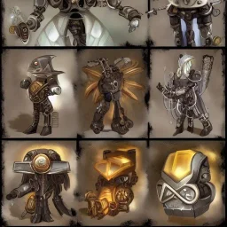 protogen, {steampunk}, ancient crystal technology, (full body), fire elemental, mechanicus, deus ex machina, knight