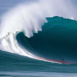 Tom Fraser surfing the biggest wave in the world