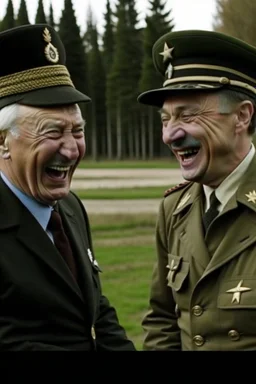 4k full détails. Photo. Vladimir Poutine laughing with Adolf hitler in ukraine