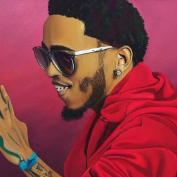 Painting of Anderson paak