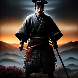 Ultra detailed fullbody Portrait in oil on canvas of Ghost Of Tsushima scenery,intense stare,extremely detailed digital painting, extremely detailed face,crystal clear Big eyes, mystical colors ,perfectly centered image, perfect composition, rim light, beautiful lighting,masterpiece,8k, stunning scene, raytracing, anatomically correct, in the style of robert e howard and Ken Kelley and Ohrai Noriyoshi and Simon Bisley and tomzj1