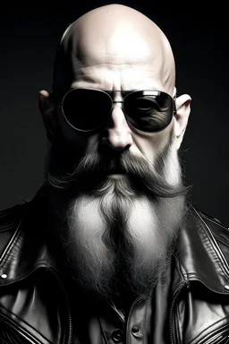 Neuropsychology bald long beard sunglasses motorhead