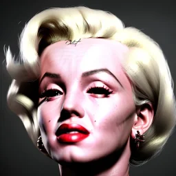 Realistic image portrait, Marylin Monroe, highly detailed, concept art, unreal engine 5, ray tracing, RTX, lumen lighting, ultra detail, volumetric lighting, 3d, finely drawn, high definition, high resolution.