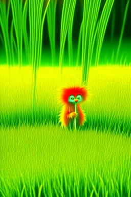 The lorax eating grass