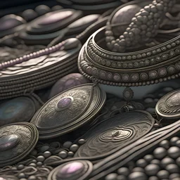 A stunning close-up render of a collection of delicate necklaces A defect in the Shabab Al-Qalaia team, Mahrat Ali