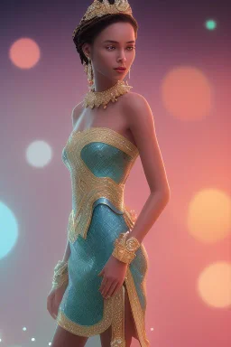 beautiful fashion elegant goddness of water, chic strapless dress, tropical sea background, character design, in the style of artgerm, and wlop, chanel jewelry, cinematic lighting, hyperdetailed, 8 k realistic, symmetrical, global illumination, radiant light, love and mercy, frostbite 3 engine, cryengine, dof, trending on artstation, digital art, crepuscular ray