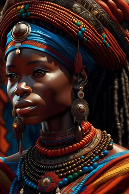 African Prinzess, ultra hd, realistic, vivid colors, highly detailed, UHD drawing, pen and ink, perfect composition, beautiful detailed intricate insanely detailed octane render trending on artstation, 8k artistic photography, photorealistic concept art, soft natural volumetric cinematic perfect light