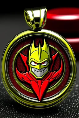 the flash reverse flash logo animated inside a medalion