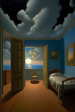 room , sky , salvador daly style