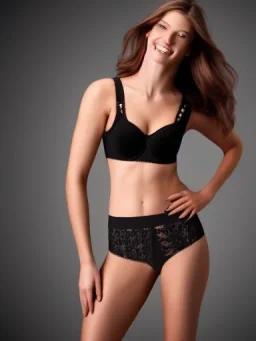 Female underwear model