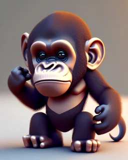 cute Ape cyber 3D