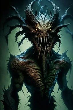 humanoid monster demon brutal beast demon abomination lovecraftian