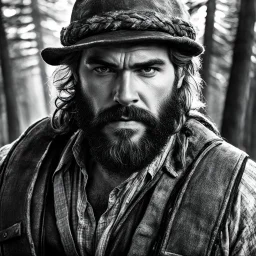 You dig deeper into my dreams. You feel it, you know... whatever I draw... You know you can stop it... You won't stop it. You live through your dreams. They've been getting worse for time now... Fools... The story begins with a lumberjack, a figure of rugged strength and primal power. His gaze pierces through the camera lens, sending a chill down your spine. His middle finger pressed against his lips, a gesture of silence that holds a dark promise. The scars crisscrossing his weathered face tell