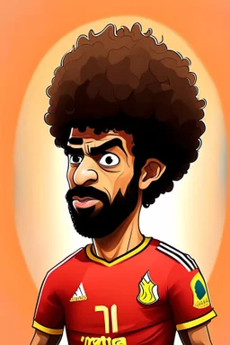 mo salah player cartoon 2d