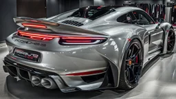 porsche 918 BRABUS ROCKET, rear view, desktop wallpaper, 4K, Cinematic