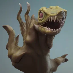 Hyperrealistic monster arms and hands