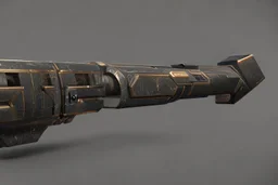 a double barrel shotgun in a fantasy setting that shoots electricity