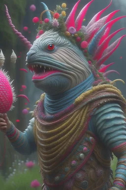 Piñata creature , 3d 4k octane render, lifelike, photorealistic, artstation, illustration, smooth, sharp focus, ornate, intricate, complex, highly detailed, digital painting, smooth, art by tom bagshaw, akihiko yosh