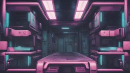 store image, detail texture, cyberpunk style