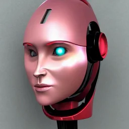 female robot frisky face