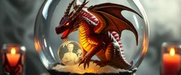 the sleasy beefy dragon inside gypsy crystal ball magical