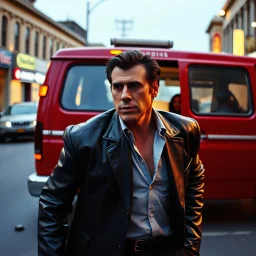 John Travolta investito da un furgone