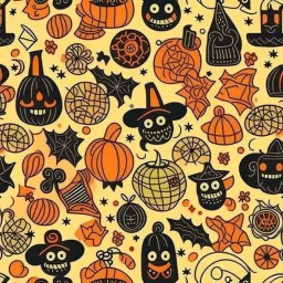 Halloween seamless pattern