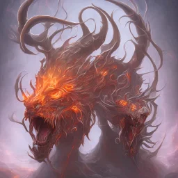 fire demon eight heads four arms