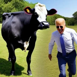 joe biden as a cow