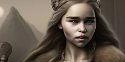 emilia clarke viking Girl, detailed pattern, pattern, template, prototype, weaving 4k, stone