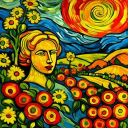 no to violence against women, VINCENT VAN GOGH style