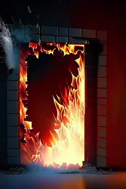 fire around the corners of the screen